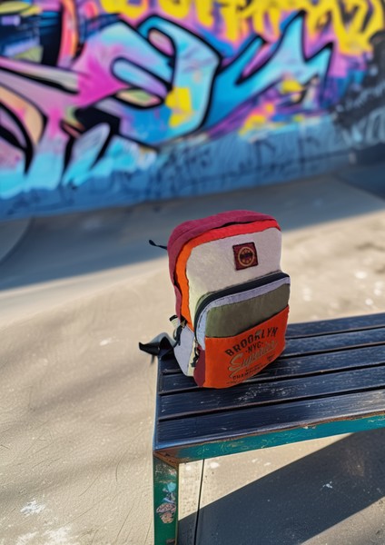 Brooklyn Nyc Yazılı Renkli Vintage Kanvas Sırt Çantası – Unisex indirimleri