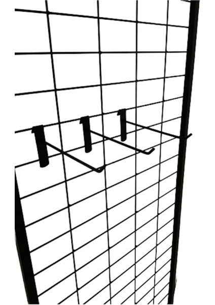 10 Adet Siyah Boyalı Tel Pano Kancası, Raf ve Askılık Teli, 10 cm fiyatları