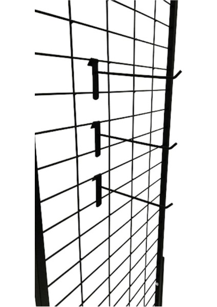 10 Adet Siyah Boyalı Tel Pano Kancası, Raf ve Askılık Teli, 10 cm modelleri