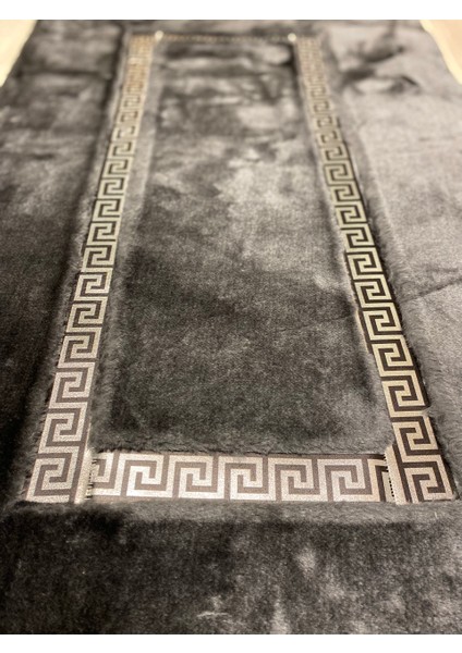 Meram Kaymaz Taban,Süper Emici 2'li Ultra Lüks Deri Detaylı Banyo Paspası Seti