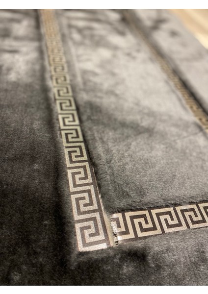 Meram Kaymaz Taban,Süper Emici 2'li Ultra Lüks Deri Detaylı Banyo Paspası Seti