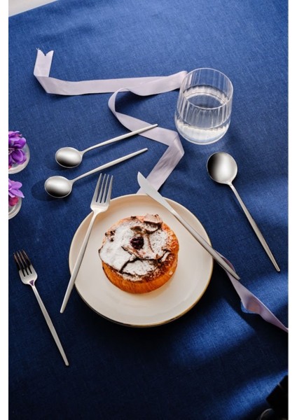 Şık 6 Kişilik 30 Parça Çatal Kaşık Bıçak Takımı Gümüş Seti fırsatları