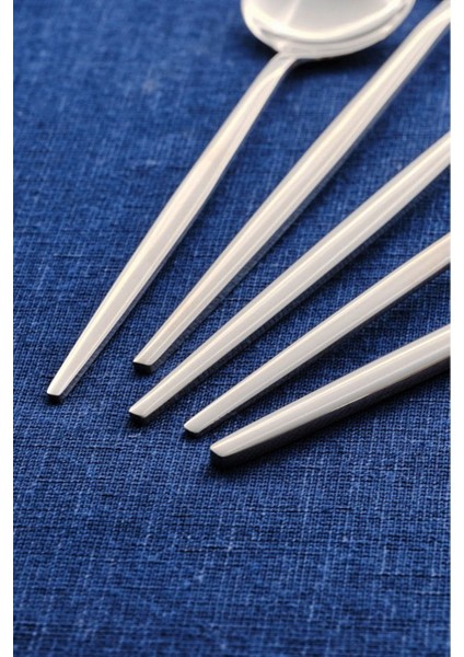 Şık 6 Kişilik 30 Parça Çatal Kaşık Bıçak Takımı Gümüş Seti