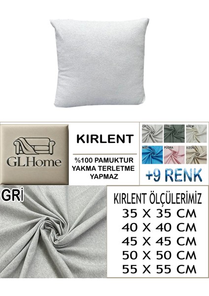 %100 Pamuk Petek 2'li Kirlent Kılıfı