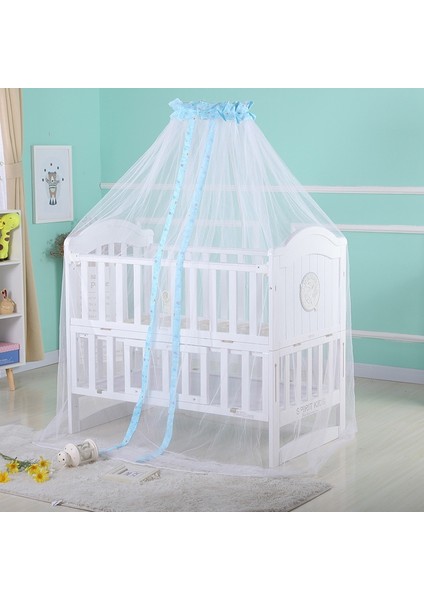 Beşik Kubbe Hafif Cibinlik, Boyut: 4,2x1,6 Metre, Stil: Çiçek Yan Cibinlik (Yurt Dışından)