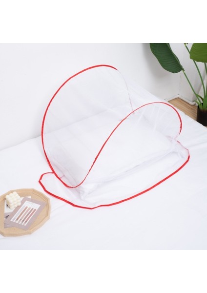 Kurulum Gerektirmeyen, Katlanabilir, Taşınabilir, Seyahat Tipi, Böcek Geçirmez, Fileli, Başlıklı, Mini Cibinlik, Renk: Büyütülmüş Kırmızı (Yurt Dışından)