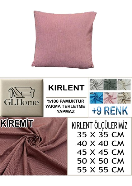 %100 Pamuk Petek 2'li Kirlent Kılıfı