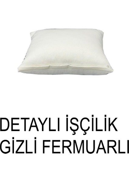 %100 Pamuk Petek 2'li Kirlent Kılıfı modelleri