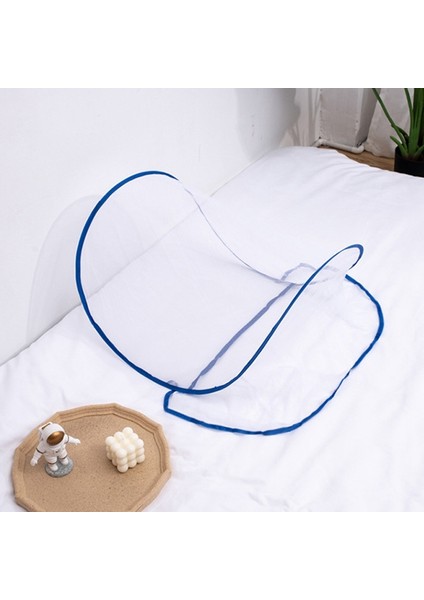 Kurulum Gerektirmeyen, Katlanabilir, Taşınabilir, Seyahat Tipi, Böcek Geçirmez, Fileli, Başlıklı, Mini Cibinlik, Renk: Normal Mavi (Yurt Dışından)