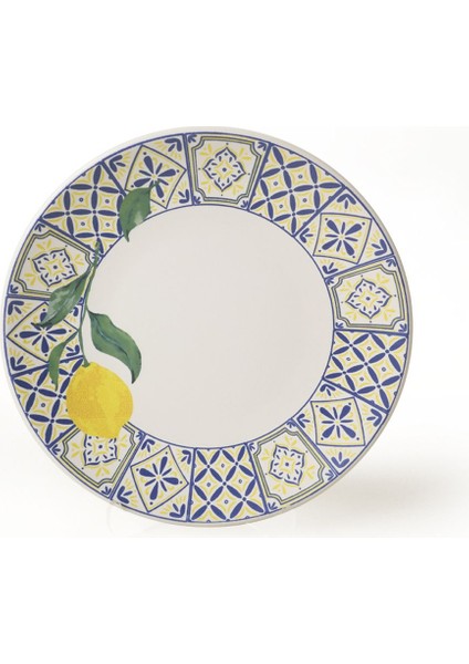 Renkli Ege Pasta Tabağı 20 cm 4'lü Set, Şık ve Kullanışlı Ev Dekoru.