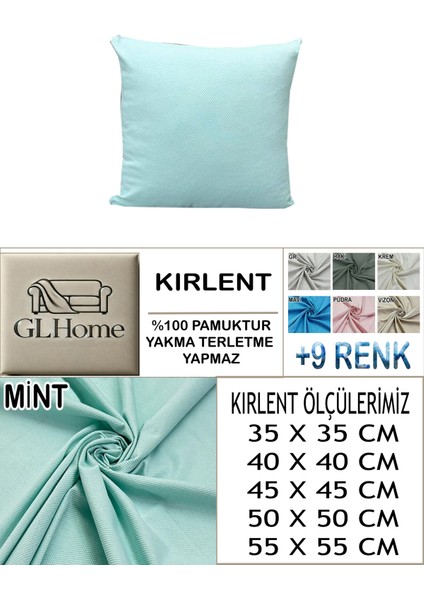 %100 Pamuk Petek 2'li Kirlent Kılıfı