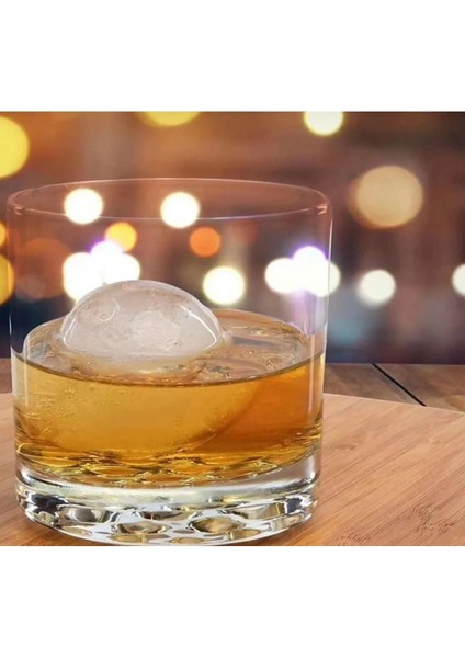 4'lü Yuvarlak Buz Topu Kalıbı, Buzluk ve Sunum Için Şeffaf Tasarım indirimleri