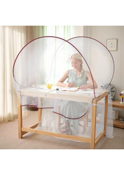 Taşınabilir Açık Hava Kamp Cibinliği Katlanabilir Ranza Masaüstü Sivrisinek Önleyici Çadır Öğrenciler Için (Beyaz) (Yurt Dışından) fiyatları