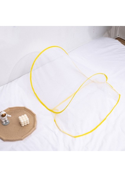 Kurulum Gerektirmeyen, Katlanabilir, Taşınabilir, Seyahat Tipi, Böcek Geçirmez, Fileli, Başlıklı, Mini Cibinlik, Renk: Normal Sarı (Yurt Dışından)