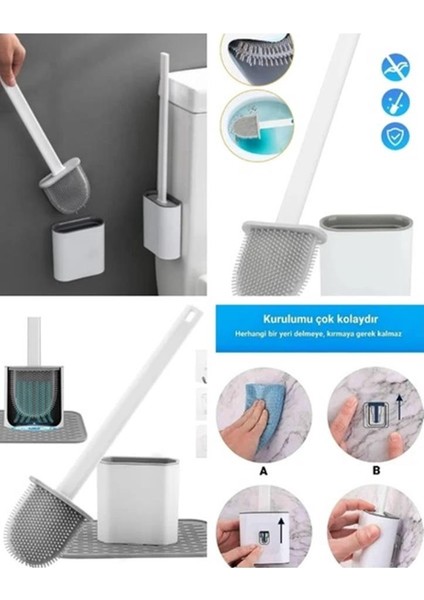 Asılabilir Silikon Klozet Fırçası Klozet Temizleme Fırçası modelleri