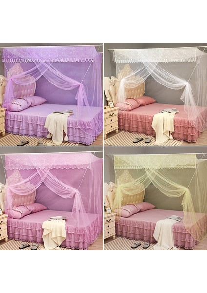 Ev Öğrenci Yurdu Için Tek Kapılı Kare Cibinlik Çatı, Boyut: 1.0x1.9x1.5 Metre (Pembe) (Yurt Dışından) fiyatları