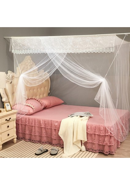 Ev Öğrenci Yurdu Için Tek Kapılı Kare Çatı Cibinliği, Boyut: 1,5x2,0x1,8 Metre (Beyaz) (Yurt Dışından)