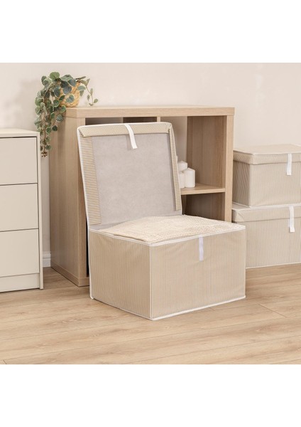 Gri Çizgili Çok Amaçlı Maxi Kutu Seti, Baza Altı Düzenleyici, 2'li fiyatları