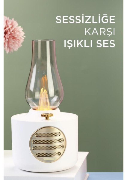 Vintage Gaz Lambası Taşınabilir Bluetooth Speaker Ayarlanabilir Işıklı USB Şarjlı fiyatları