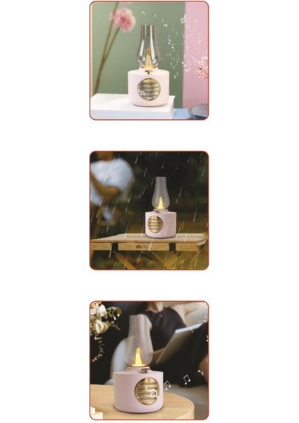Vintage Gaz Lambası Taşınabilir Bluetooth Speaker Ayarlanabilir Işıklı USB Şarjlı indirimleri