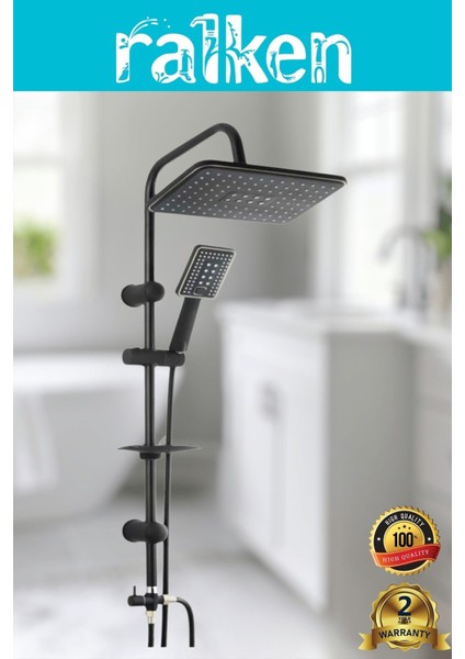 Sya Armatür Lüx Siyah Tepe Primelux Robot Duş Seti | Modern ve Şık Tasarım fiyatları