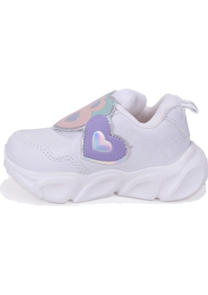 Lovely 346P25K234 Beyaz Ortopedik Işıklı Kız Çocuk Spor Ayakkabı modelleri