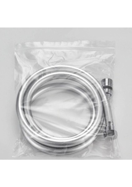 Gümüş Pvc Banyo Duş Hortumu Dayanıklı Banyo Musluk Duş Hortum 1,5 Metre modelleri