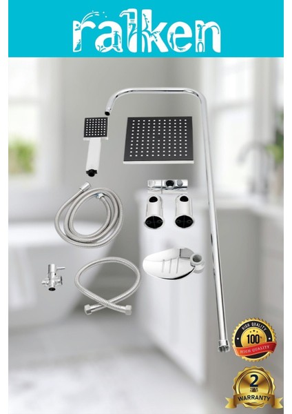 Robot Tepe Duş Sistemi Yağmurlama Duş Seti modelleri