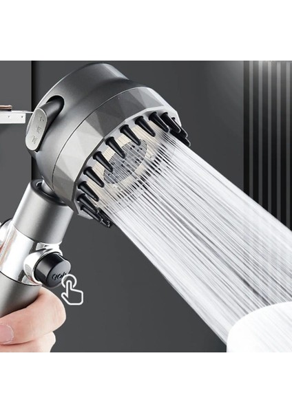 Masajlı ve Lif Özellikli Banyo Duş Başlığı 3 Fonksiyonlu ve Start Stop Özellikli Banyo Telefon Duş Baş fırsatları