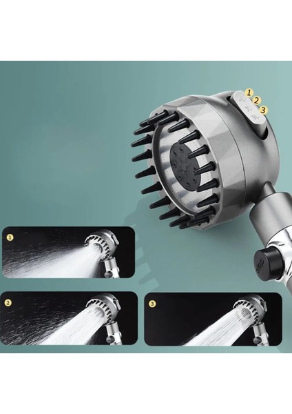 Masajlı ve Lif Özellikli Banyo Duş Başlığı 3 Fonksiyonlu ve Start Stop Özellikli Banyo Telefon Duş Baş indirimleri