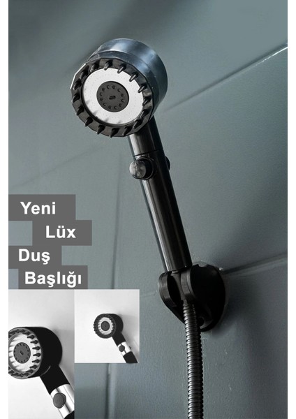 Sls Yeni Nesil Masajlı 3 Fonksiyonlu Siyah Renk Start-Stop Ultra Kaliteli Sağlam Basınçlı Duş Başlığı indirimleri