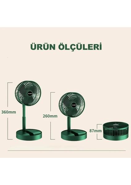 Masaüstü Vantilatör Şarjlı Vantilatör 3 Kademeli Vantilatör Fan Masa Üstü Kompakt Vantilatör fırsatları