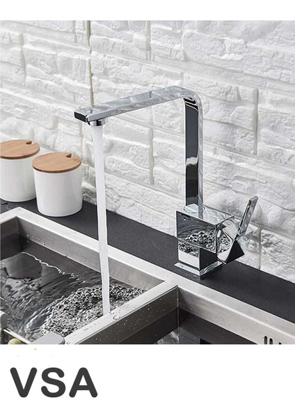 Mix Kare Kuğu Mutfak Lavabo Bataryası Aç Kapa 5 Yıl Garantili modelleri