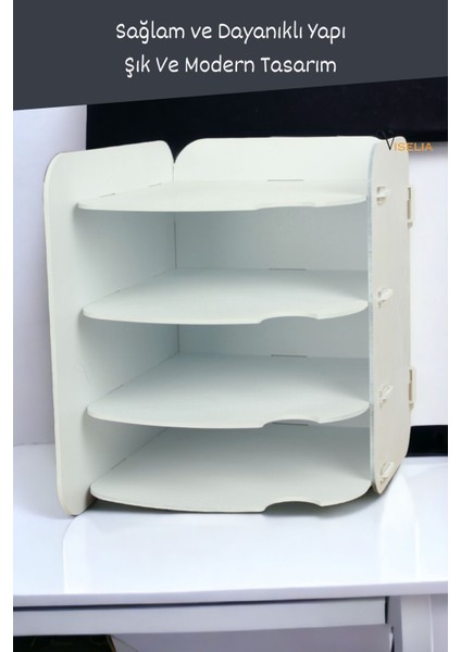 Evrak Rafı Ahşap Masaüstü Organizer Dosya Düzenleyici Model 2 indirimleri