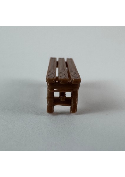4 Adet Park Bahçe Oturma Bankı - 1/50 Ölçekli 1:50 2 cm - Figür, Maket, Minyatür indirimleri