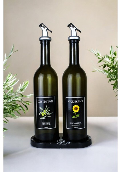 Mermer Desenli Yağdanlık Standı, Siyah Şık Dekoratif Tasarım modelleri