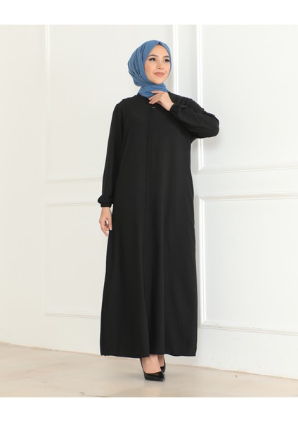 Sade Günlük Tam Boy Gizli Patlı Ferace fırsatları