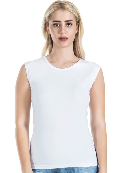 Iç Giyim Derya Kurşun Oval Yaka Sıfır Kol Atlet