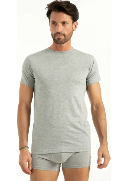 Iç Giyim Lüx Pamuk Kumaş Amerikan Yaka Erkek Atlet (3 Adet)