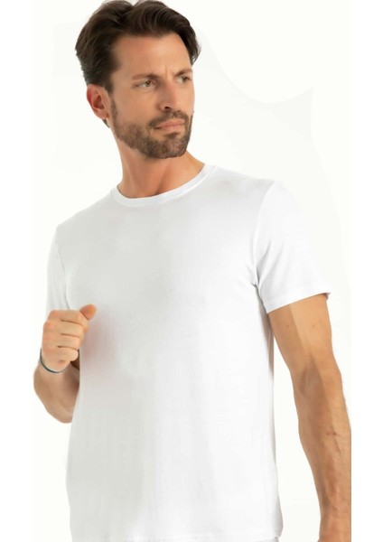 Iç Giyim Bambu Kumaş 0 Yaka Erkek Atlet (3 Adet)