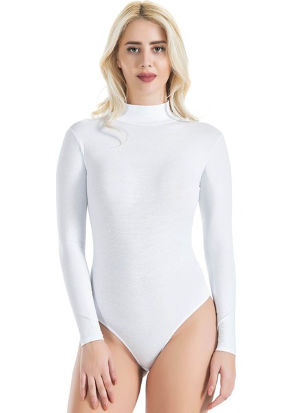 Iç Giyim Derya Kurşun Pamuk Kumaş Uzun Kol Balıkçı Yaka Çıt Çıtlı Body Atlet