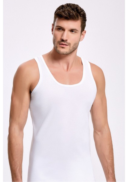 %100 Pamuk Ribana Erkek Atlet 1118 (3 Adet)