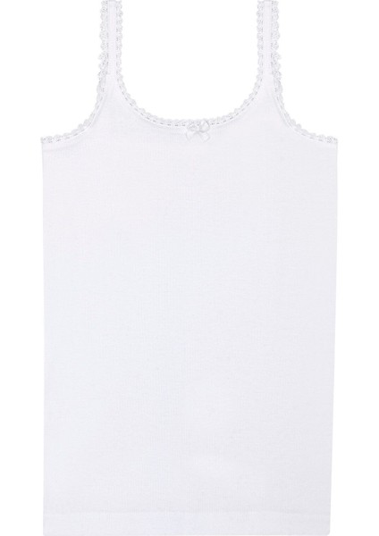 5'li Paket Kız Çocuk %100 Pamuklu Ribana Yakası Dantel Detaylı Ince Askılı Örme Atlet fiyatları