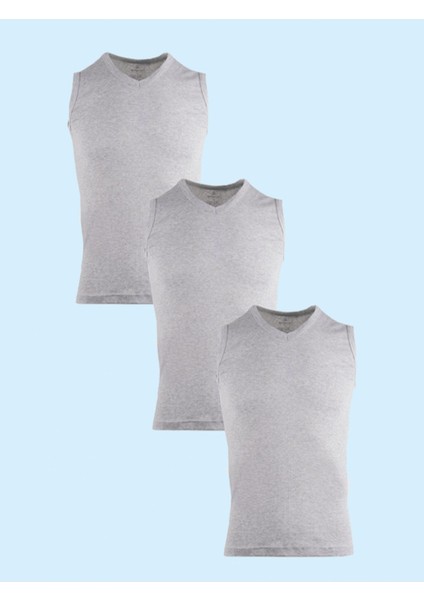 Ceylanoğlu %100 Pamuk Erkek Ribana V Yaka Sıfır Kol Atlet 048 (3 Adet) fiyatları