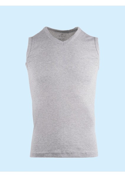 Ceylanoğlu %100 Pamuk Erkek Ribana V Yaka Sıfır Kol Atlet 048 (3 Adet) modelleri