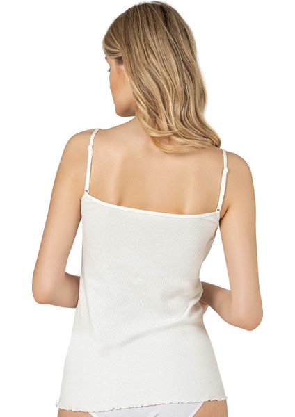 Kadın Premium Kumaş Esnek Viskon Kaşkorse Dantel Detaylı Ip Askılı Atlet fiyatları