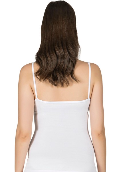 Kadın Pamuklu Modal Esnek Rahat Havuz Yaka Biyeli Ip Askılı Atlet fiyatları