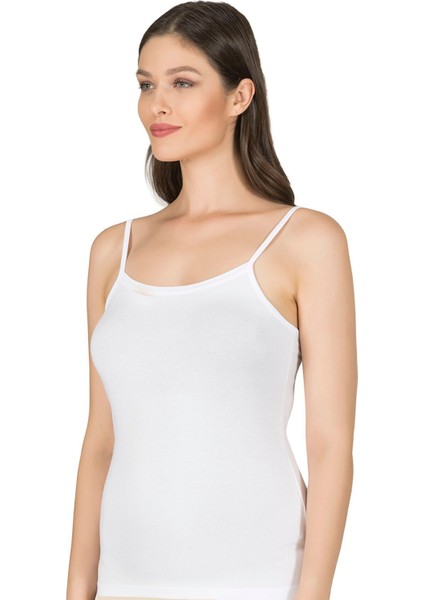 Kadın Pamuklu Modal Esnek Rahat Havuz Yaka Biyeli Ip Askılı Atlet modelleri