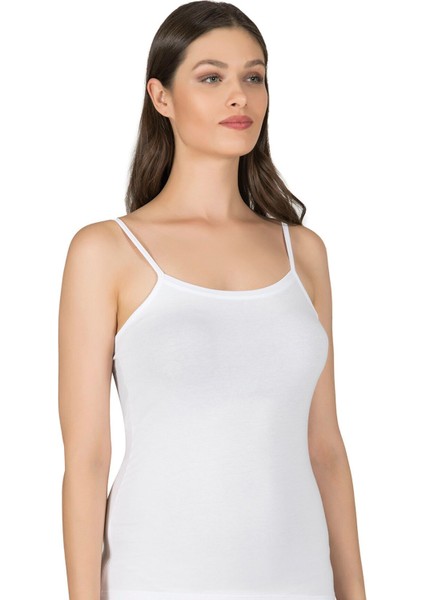 Kadın Pamuklu Modal Esnek Rahat Havuz Yaka Biyeli Ip Askılı Atlet fırsatları