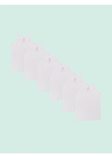 Ceylanoğlu %100 Pamuk Kız Çocuk Ip Askı Atlet 913 (6 Adet) fiyatları